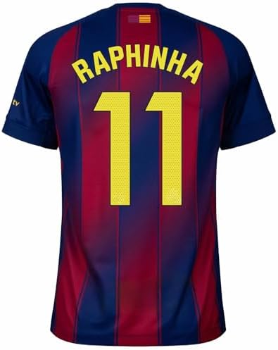 Amazon.com: Raphinha #11 Green 3rd Kit Soccer Jersey for Men Fan